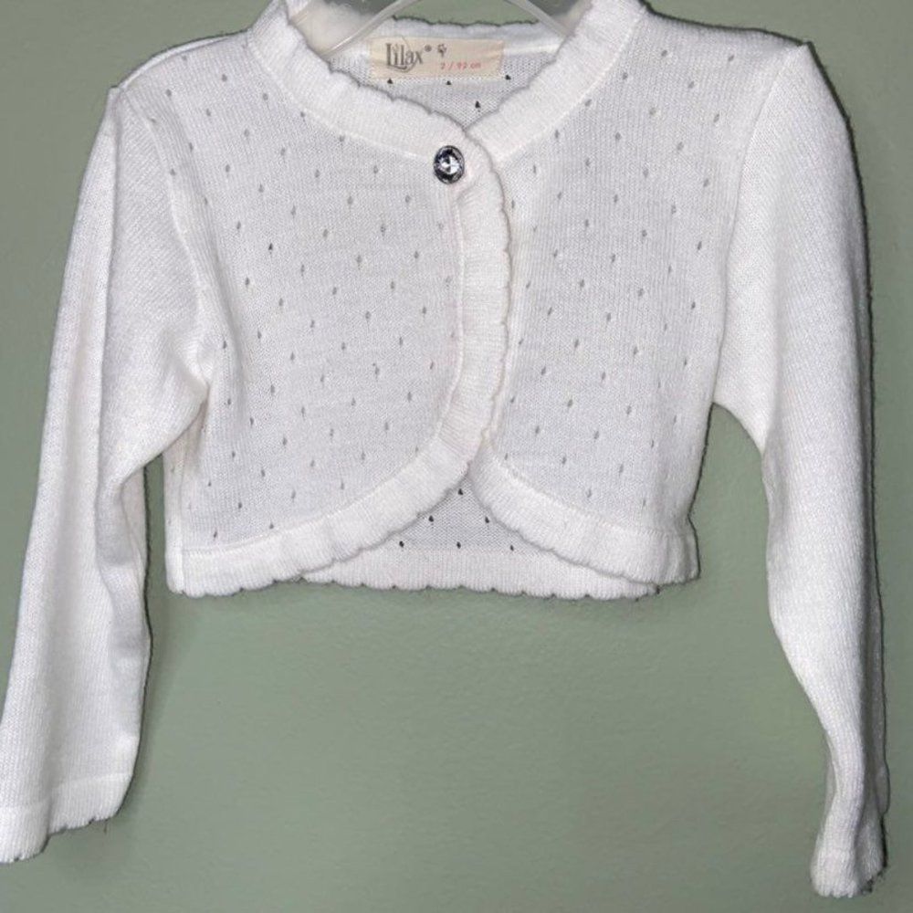 Lilax White Baby Toddler Sweater Size 2
